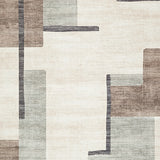 Fabric swatch of Larkport rug colors and material