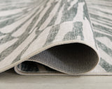 Verland Gray/White Washable 5' x 7' Area Rug
