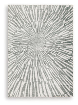 Verland Gray/White Washable 5' x 7' Area Rug