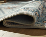 Side view of Wallney rug roll showing thickness and memory foam pad