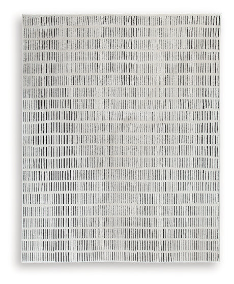 Close-up of Turinwith area rug striped texture detail
