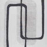 Davismour rug color swatch showing ivory, taupe, and charcoal shades