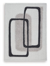 Davismour area rug abstract pattern close-up