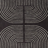 Eldonmore rug black and ivory color swatch