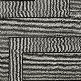 Kurtmen area rug black ivory color swatch