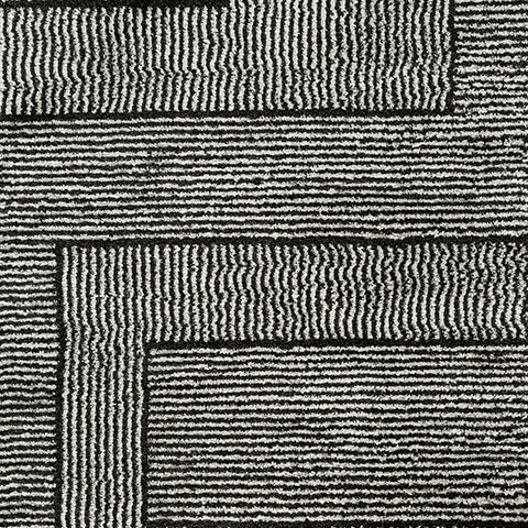Kurtmen area rug black ivory color swatch