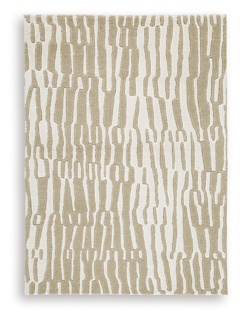 Detailed close-up of Corrbell rug texture and weave