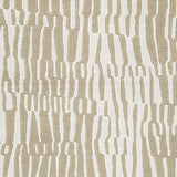 Corrbell area rug pattern with beige and white abstract design