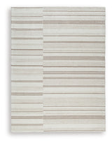 Close-up detail of Gadence rug pattern and texture