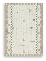 Dot wool area rug detailed weave close-up