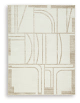 Farongrove Ivory/Beige 5'3" x 7' Area Rug