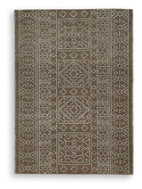 Close-up detail of Merrittman wool rug pattern