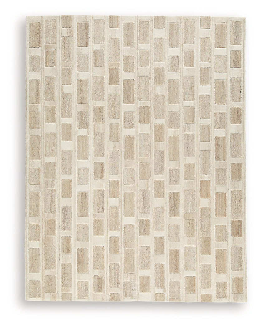 Close-up detail of Lisgrove area rug hand-tufted pattern