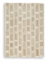 Close-up of Lisgrove area rug texture and colors