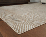 Rolled edge detail of Bachus Multi area rug