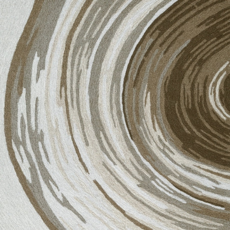 Color swatch of Rizwana rug in ivory brown gray tones