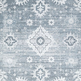 Avanworths Blue/Gray/Ivory Washable 7'10" x 10' Area Rug