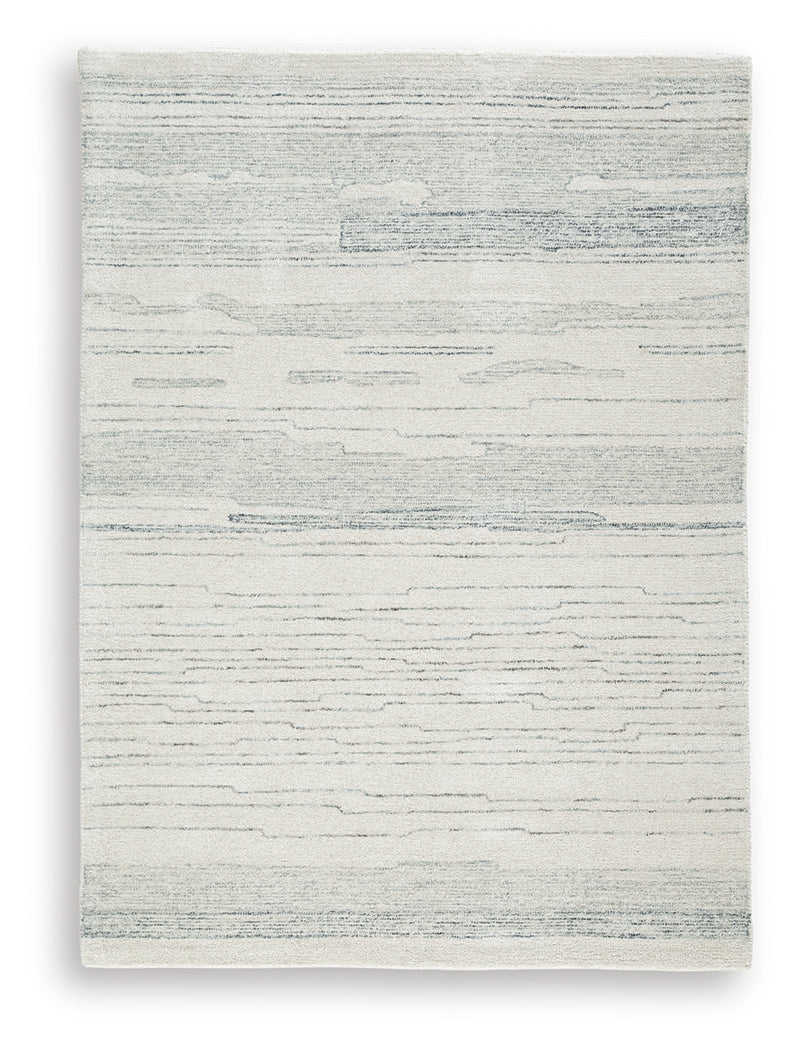 Genemost area rug detail showing hand-tufted texture