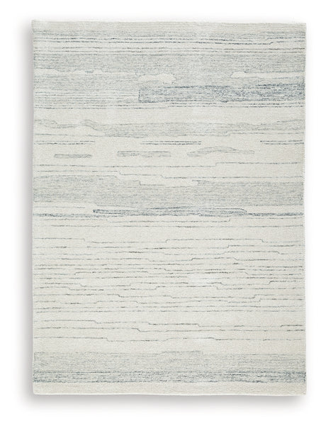 Genemost area rug detail showing hand-tufted texture