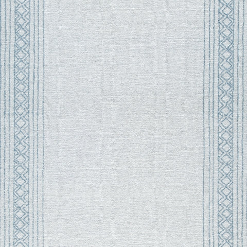 Color swatch of Azelhurst Blue Ivory Gray rug