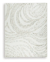 Close-up of Deenbury hand-tufted wool rug texture and abstract pattern