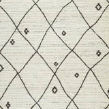 Fenriston Cream/Black Large Rug finish detail