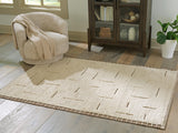 Clayman Beige/Brown Medium Rug