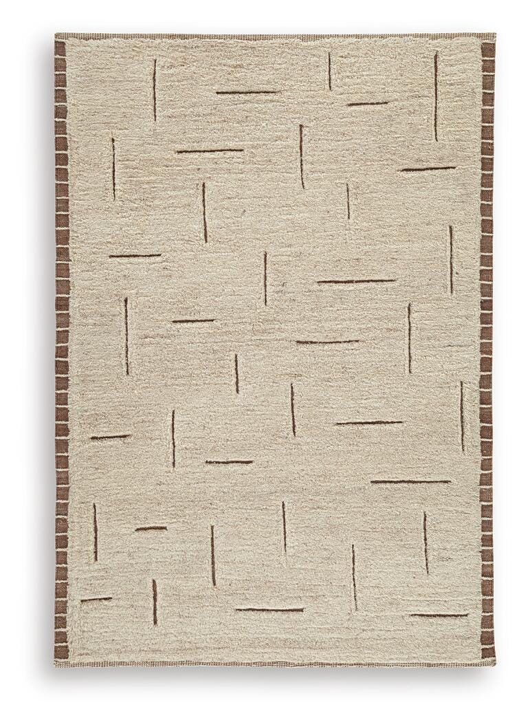 Clayman Beige/Brown Medium Rug
