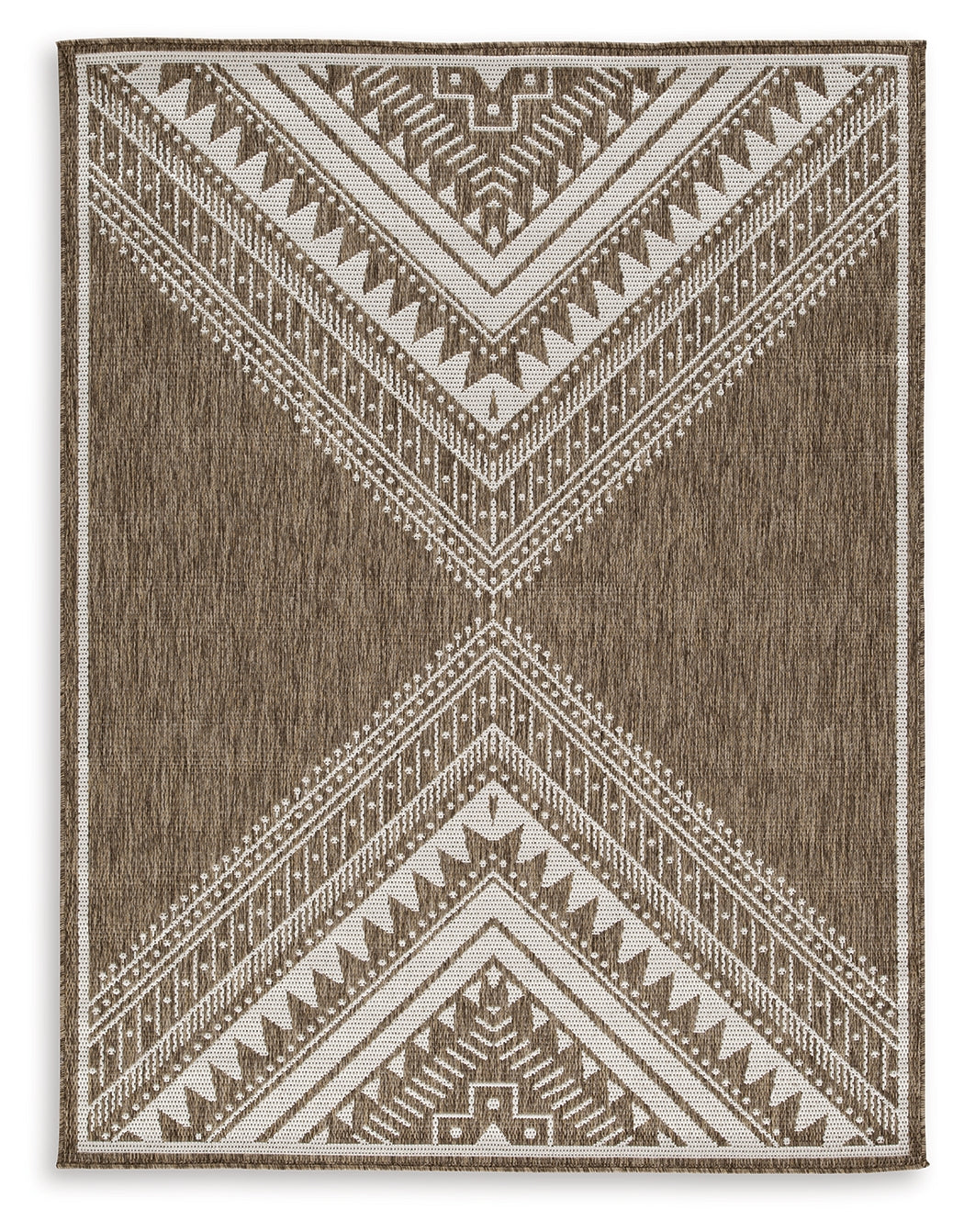 Dunsler Brown Cream 5' X 7' Rug