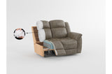 Centeroak Reclining Sectional sofa showcasing reclining position