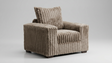 Texan Mocha Oversized Corduroy Chair from Decor Furniture