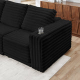 Alternative main angle of Nuve Black Modular Sectional