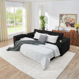 Side angle, highlighting sofa lines