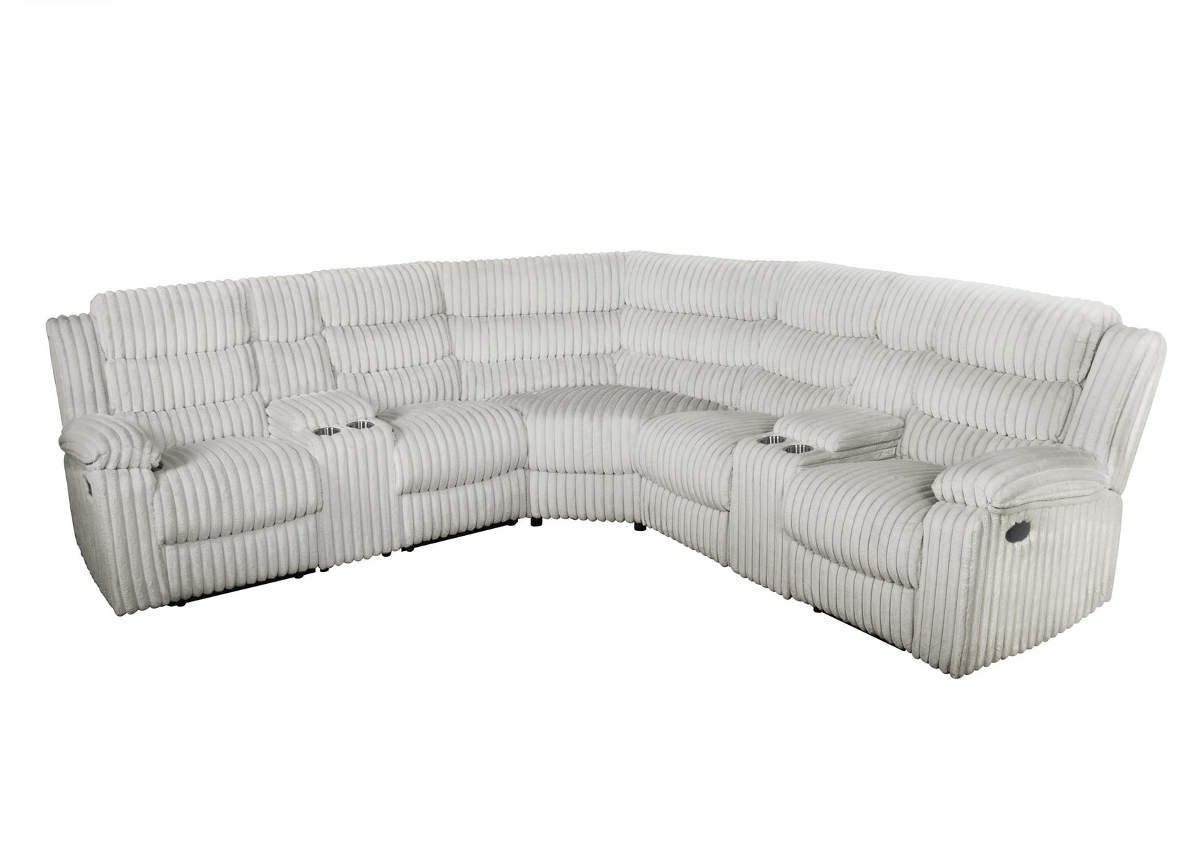 Reclining function of the Calantha gray sectional