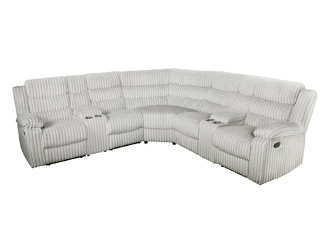 Reclining function of the Calantha gray sectional