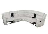 Calantha sectional recliner open position with console