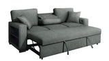 Living room setup with Bexley Gray living room set