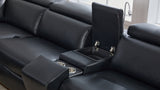 Divani Black power reclining sectional sofa
