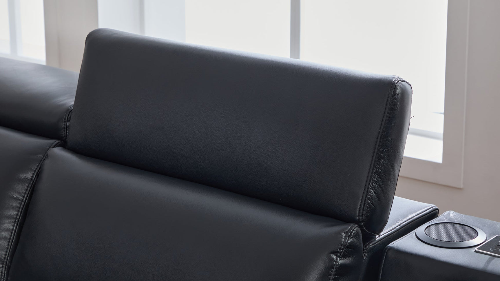 Divani Black power reclining sectional sofa