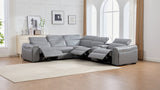 Top view showing seating layout of Divani sectional