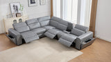 Storage compartment inside sectional arm