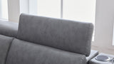 Adjustable headrest control close-up