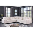 main view of Comfy II Cream 2-Piece Sectional Sofa