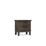Large dresser with multiple drawers in gray finish