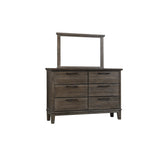 Wall mirror included in gray bedroom set