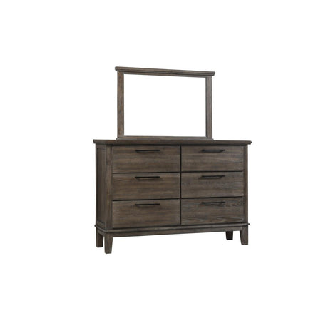 Wall mirror included in gray bedroom set