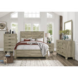 Avenue Rustic Modern Contemporary Solid Pine Wood King Panel Bed - Ella Furniture