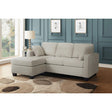 Scott Gray gray fabric reversible sofa chaise main view