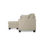 Front view with pillows on Scott Sofa Chaise