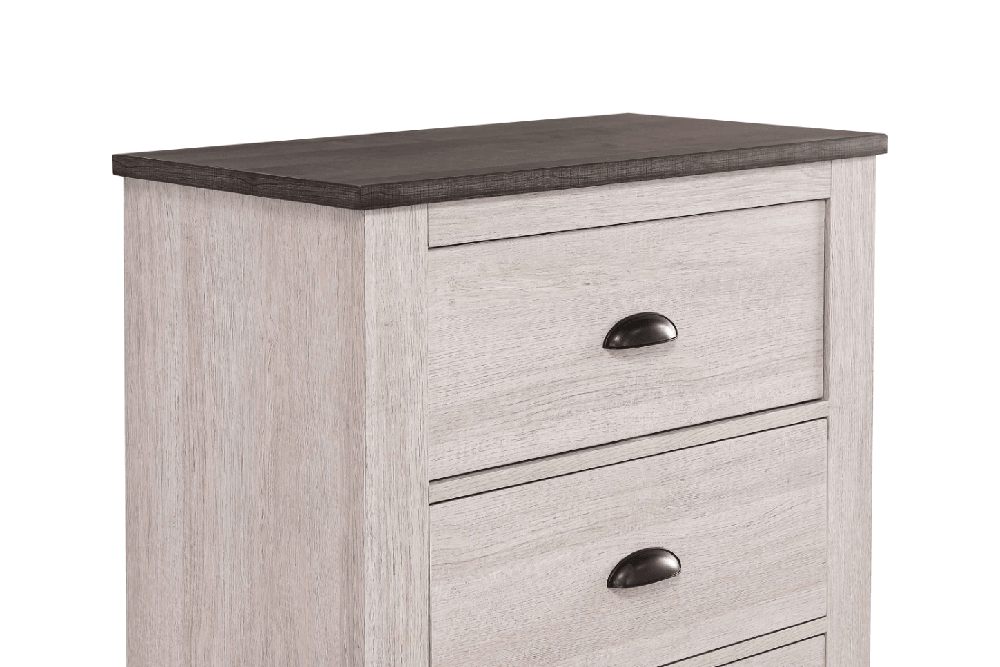 Coralee Dresser drawer open showing storage